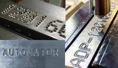 Marcare adâncă prin impact și micropercuție – exemplu Automator